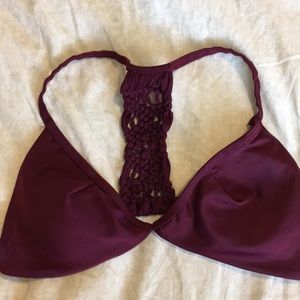 Maroon Swim Suit Top